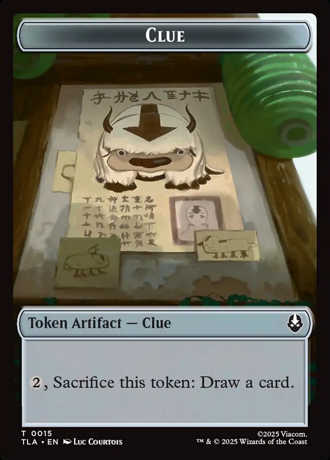 Clue, Avatar: The Last Airbender Tokens Card Art