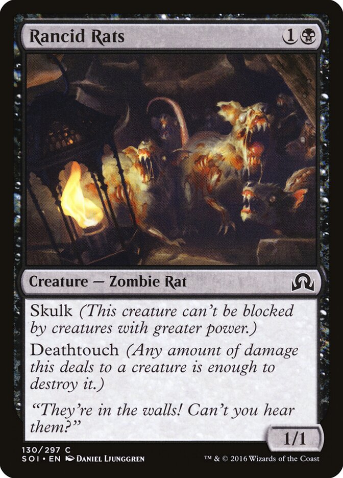 Rancid Rats, Shadows Over Innistrad Card Art