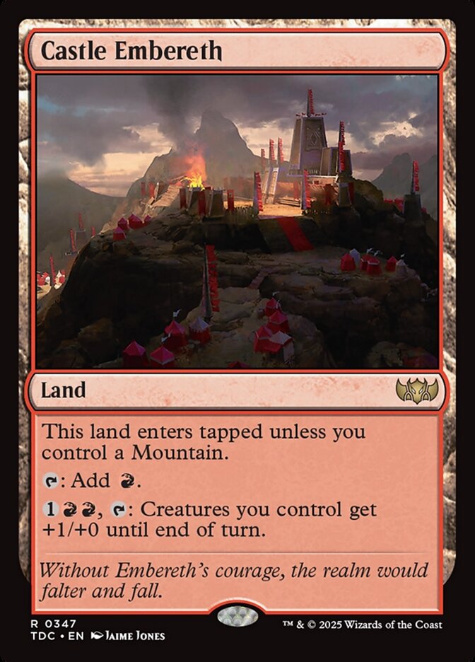 Castle Embereth, Tarkir: Dragonstorm Commander Card Art
