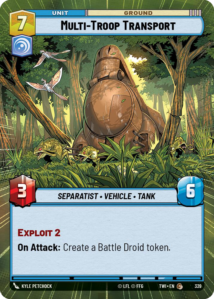 Multi-Troop Transport, Twilight of the Republic Card Art