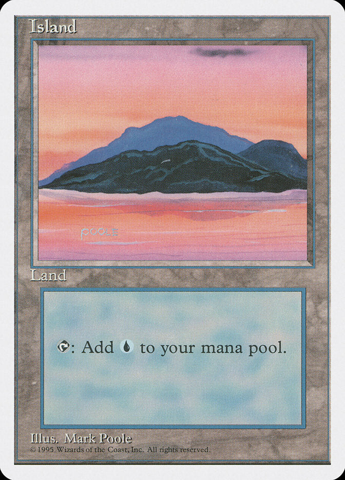 Island, Fourth edition Card Art
