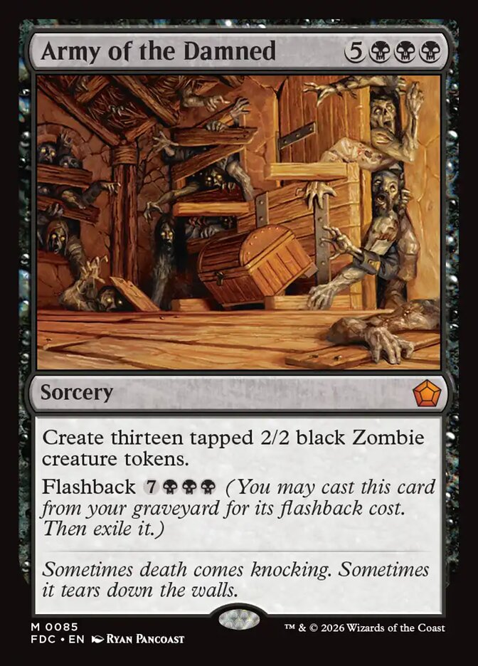 Army of the Damned, Foundations Commander Card Art