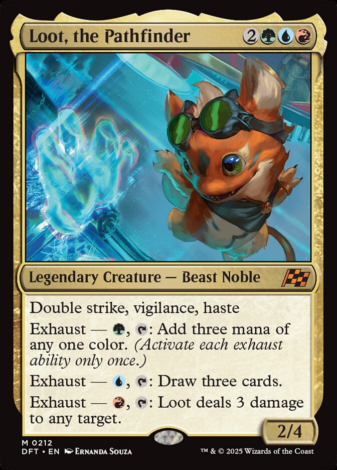 Loot, the Pathfinder, Aetherdrift Card Art