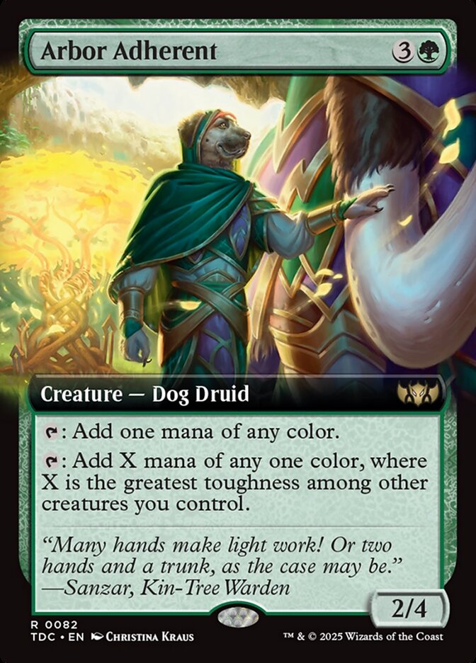 Arbor Adherent, Tarkir: dragonstorm commander Card Art