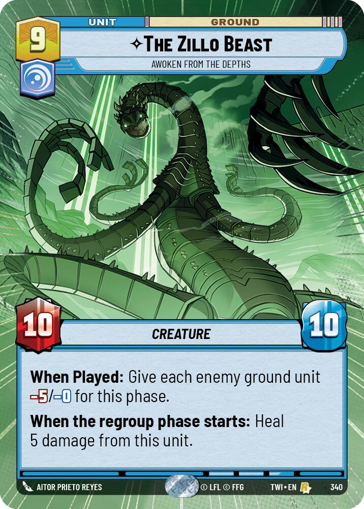 The Zillo Beast, Awoken From The Depths, Twilight of the Republic Card Art