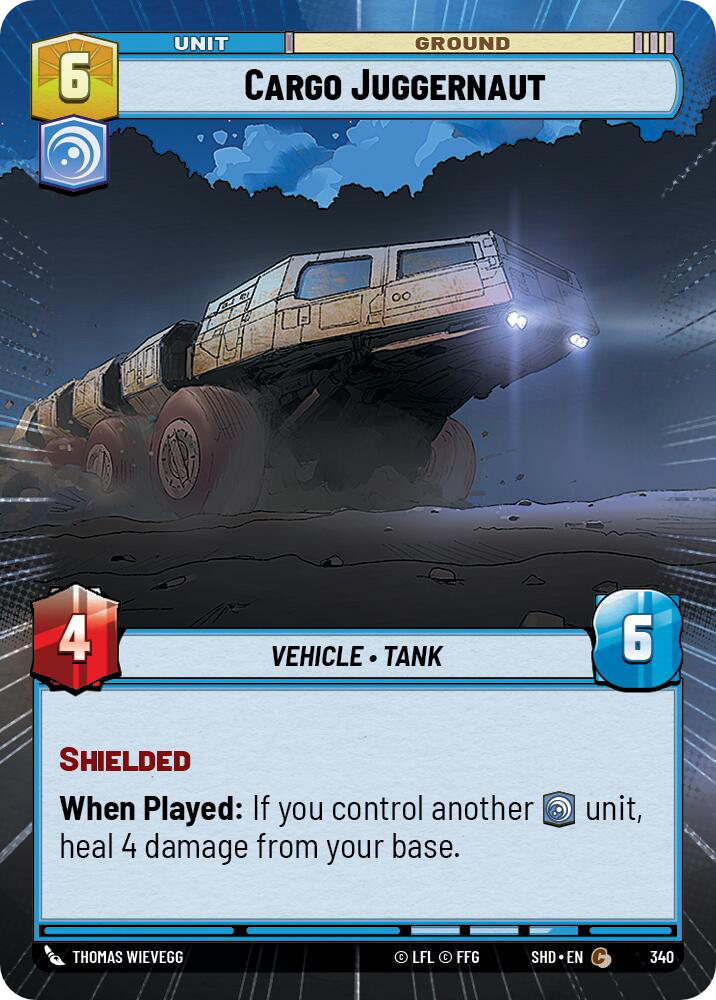 Cargo Juggernaut, Shadows of the Galaxy Card Art