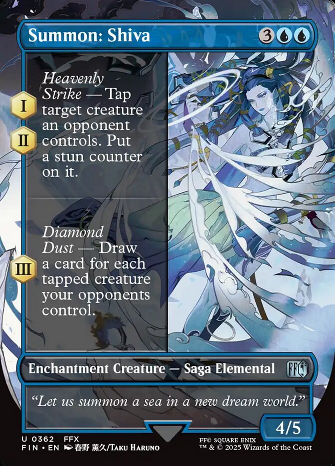 Summon: Shiva, Final fantasy Card Art
