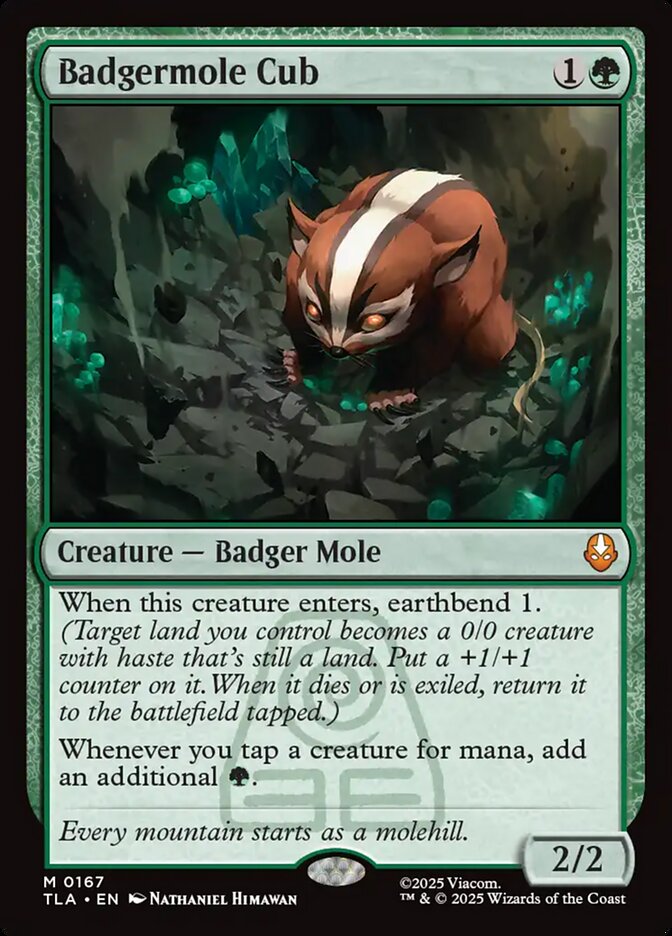 Badgermole Cub, Avatar: The Last Airbender Card Art