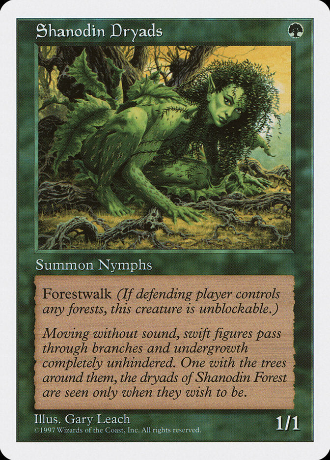 Shanodin Dryads, Fifth edition Card Art