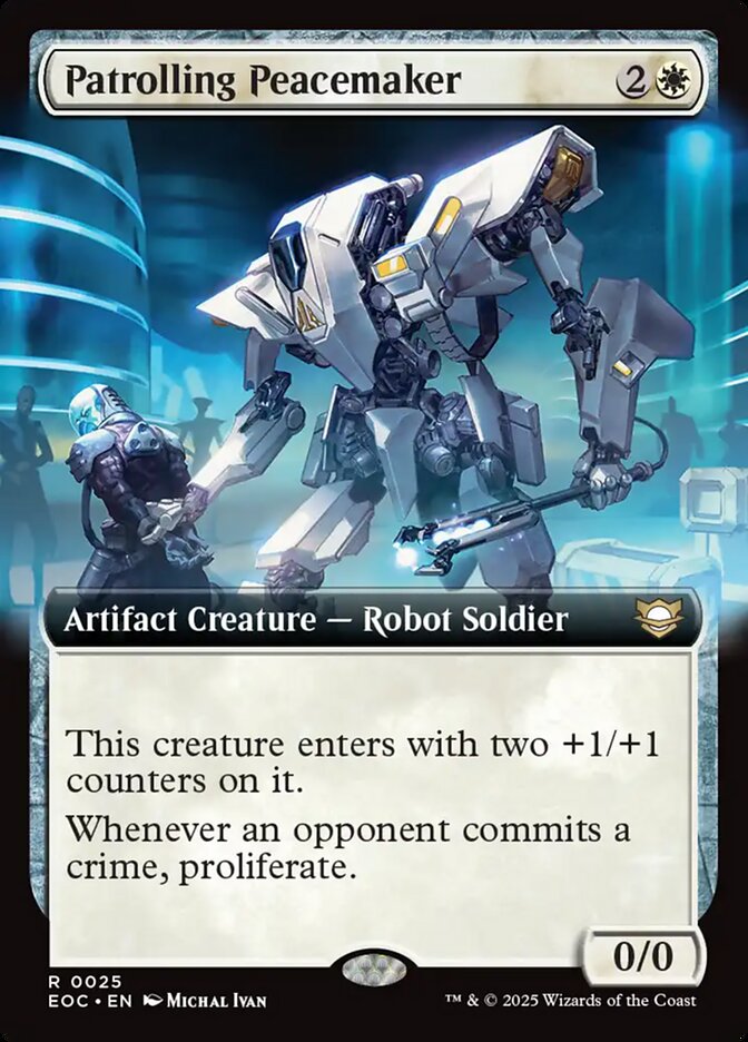 Patrolling Peacemaker, Edge Of Eternities Commander Card Art