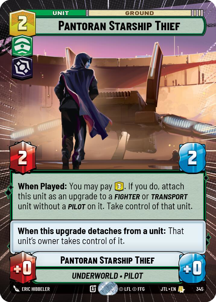 Pantoran Starship Thief, Jump to Lightspeed Card Art