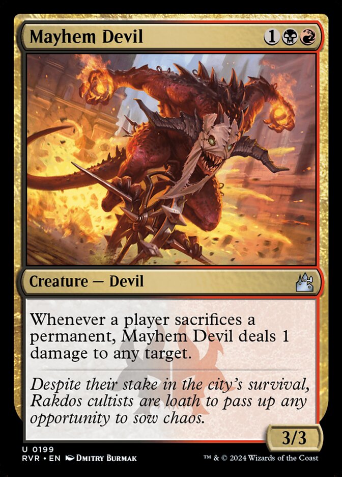 Mayhem Devil, Ravnica Remastered Card Art