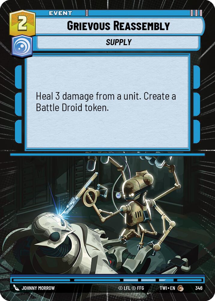 Grievous Reassembly, Twilight of the Republic Card Art