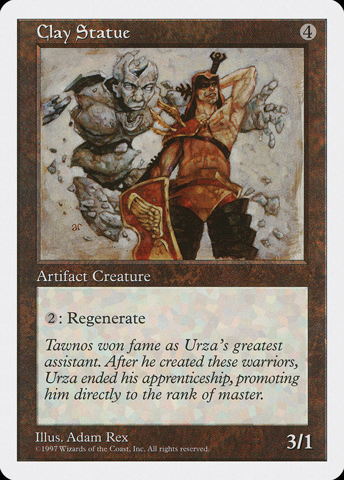 Clay Statue, Fifth edition Card Art