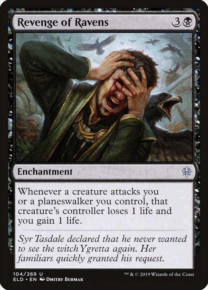 Revenge of Ravens, Throne Of Eldraine Card Art