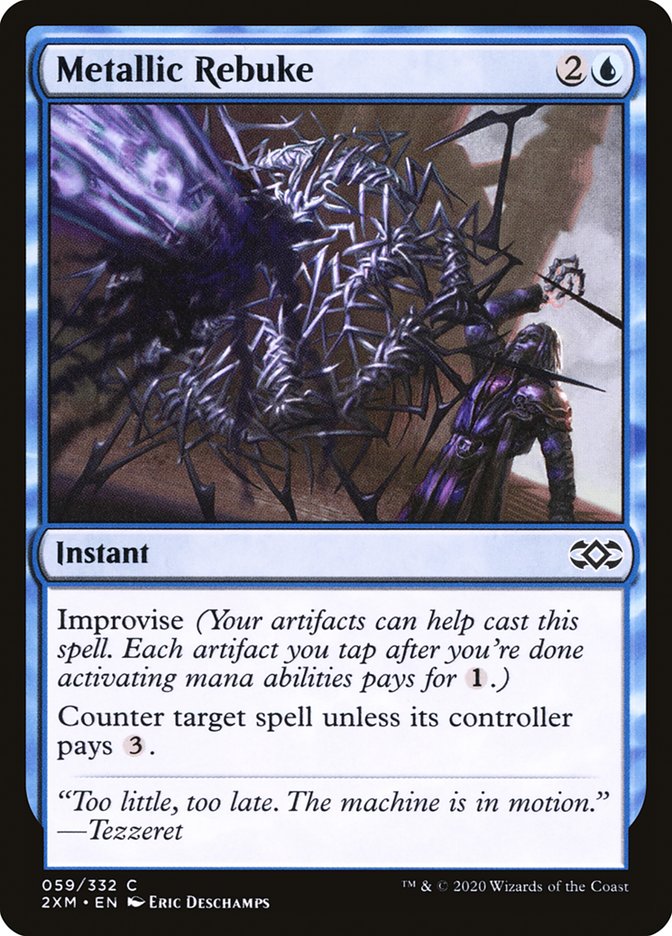 Metallic Rebuke, Double Masters Card Art