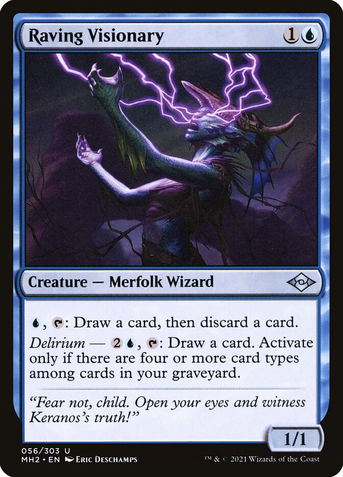 Raving Visionary, Modern horizons 2 Card Art