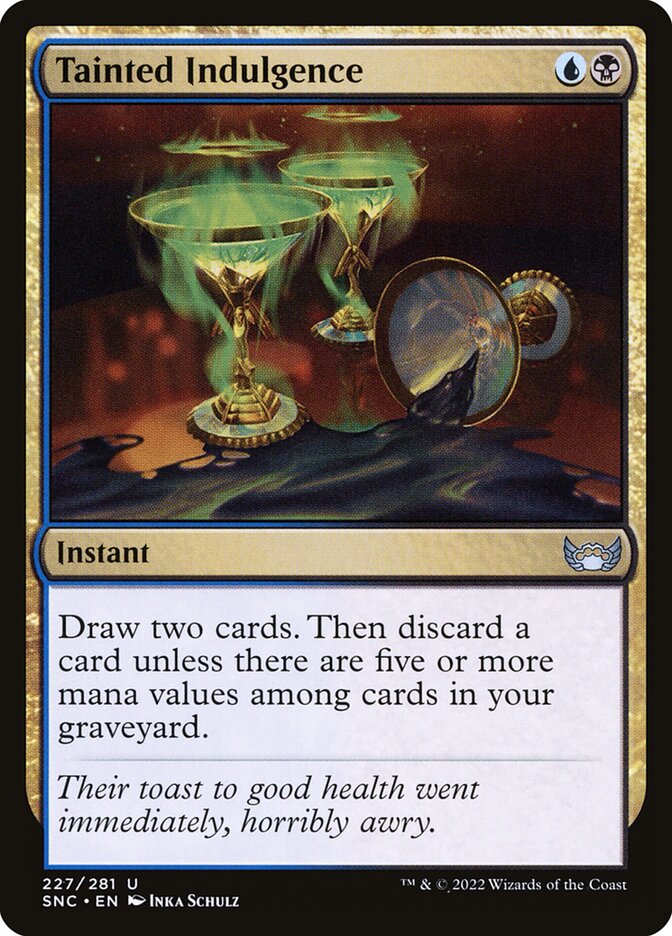 Tainted Indulgence, Streets of new capenna Card Art