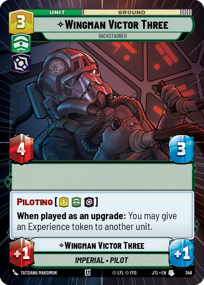 Wingman Victor Three, Backstabber, Jump to Lightspeed Card Art