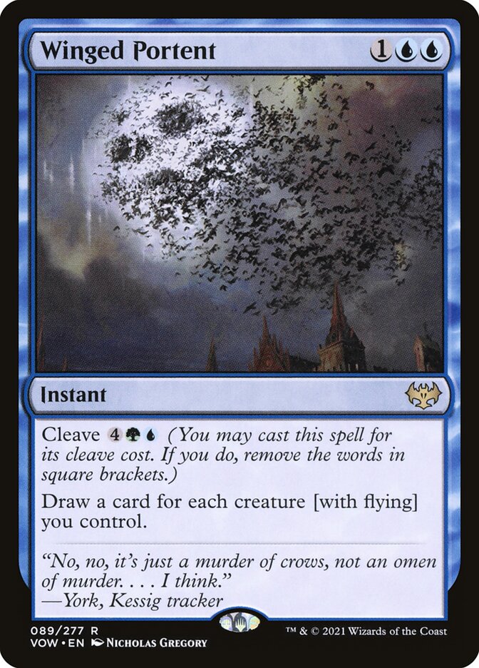 Winged Portent, Innistrad: Crimson Vow Card Art