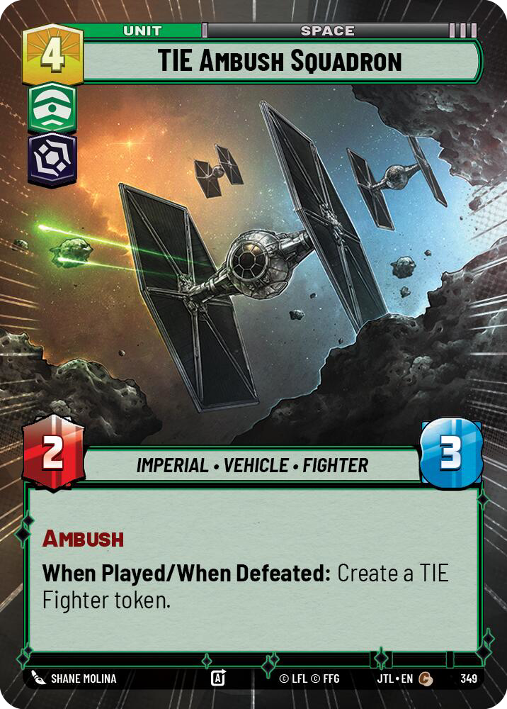 TIE Ambush Squadron, Jump to Lightspeed Card Art