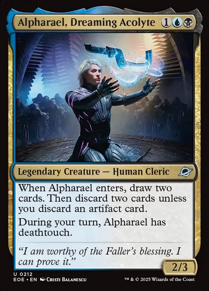 Alpharael, Dreaming Acolyte, Edge Of Eternities Card Art