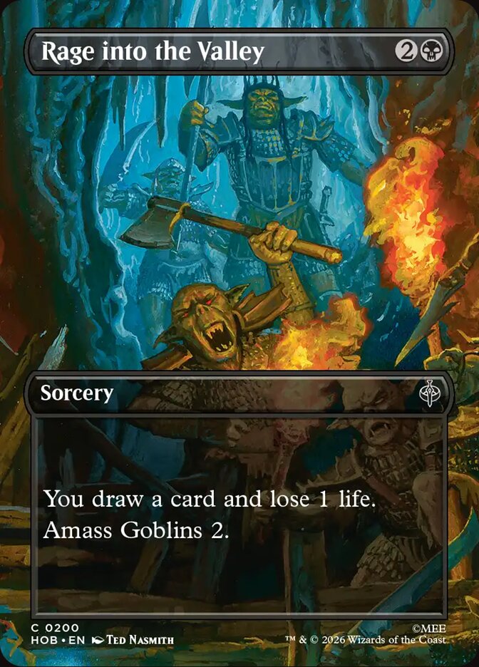 Rage into the Valley, The Hobbit Card Art