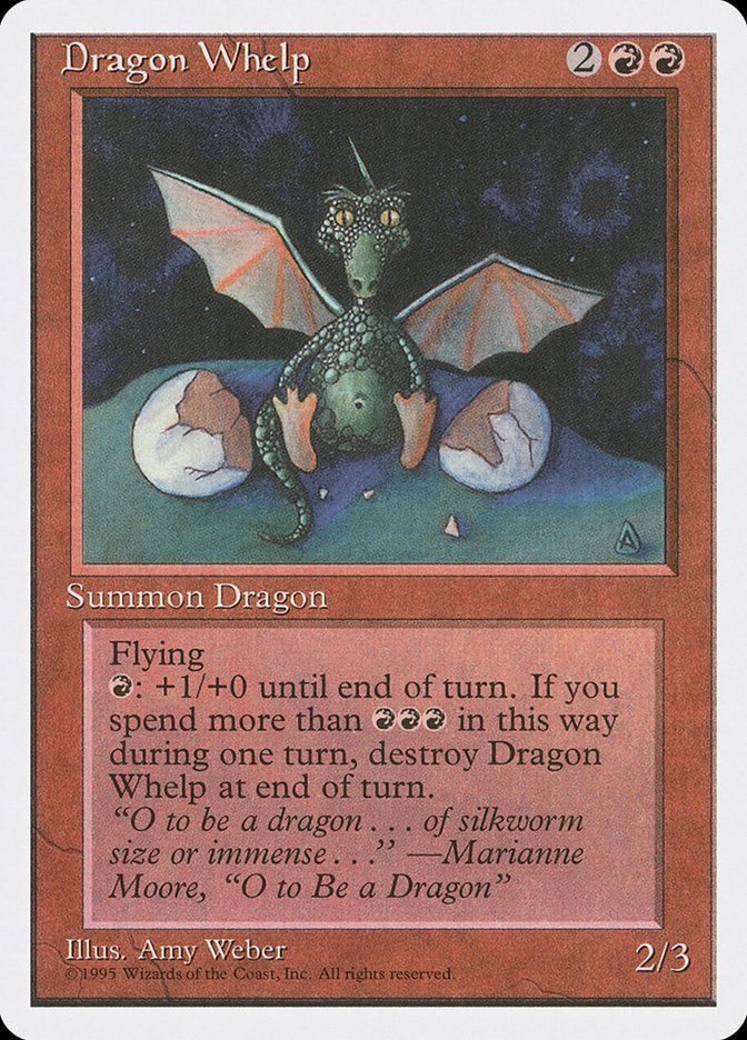 Dragon Whelp, Fourth edition Card Art