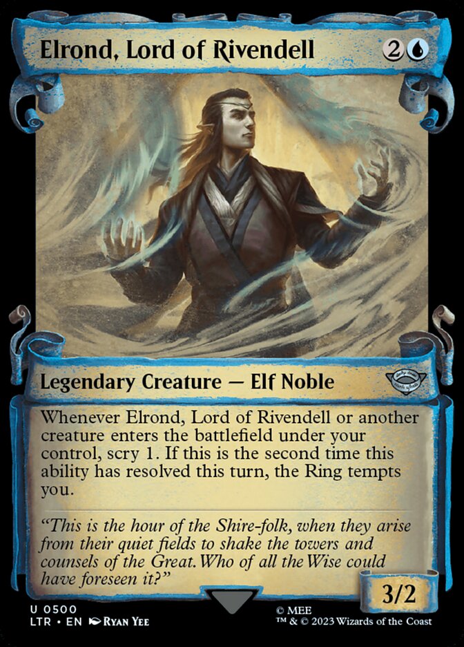Elrond, Lord of Rivendell, The lord of the rings: tales of middle-earth Card Art
