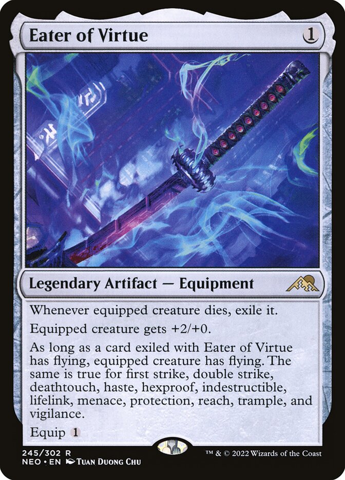 Eater of Virtue, Kamigawa: neon dynasty Card Art