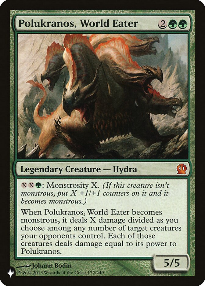 Polukranos, World Eater, The List Card Art