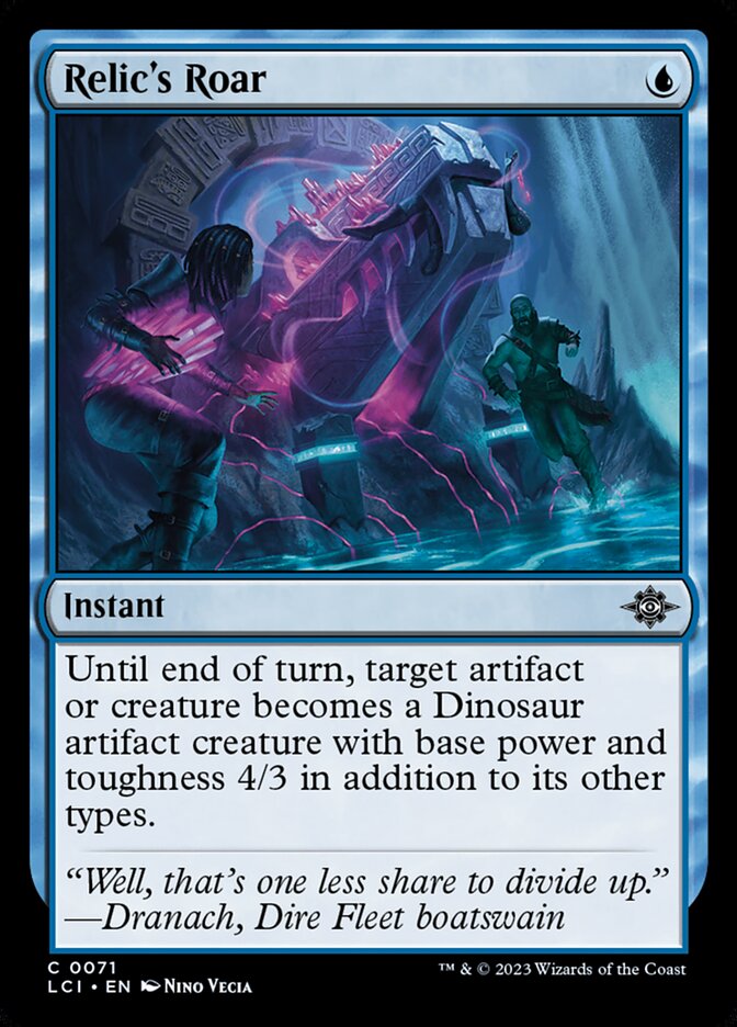 Relic's Roar, The lost caverns of ixalan Card Art
