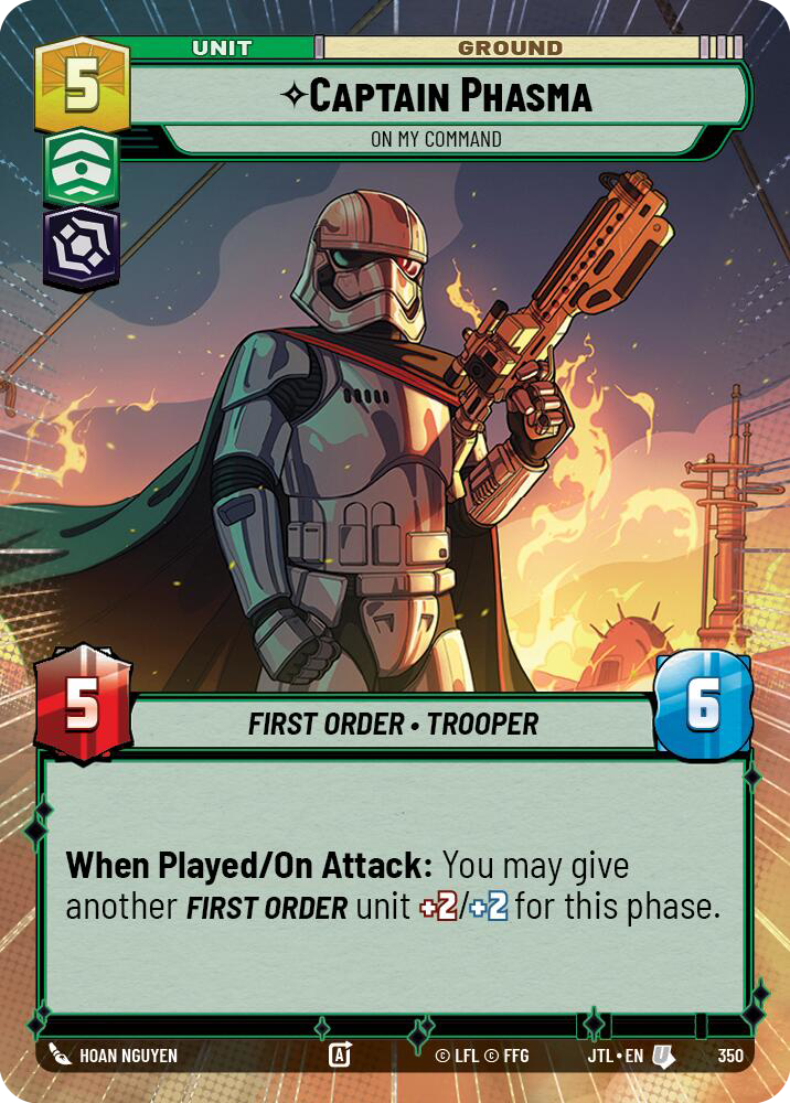 Captain Phasma, On My Command, Jump to Lightspeed Card Art