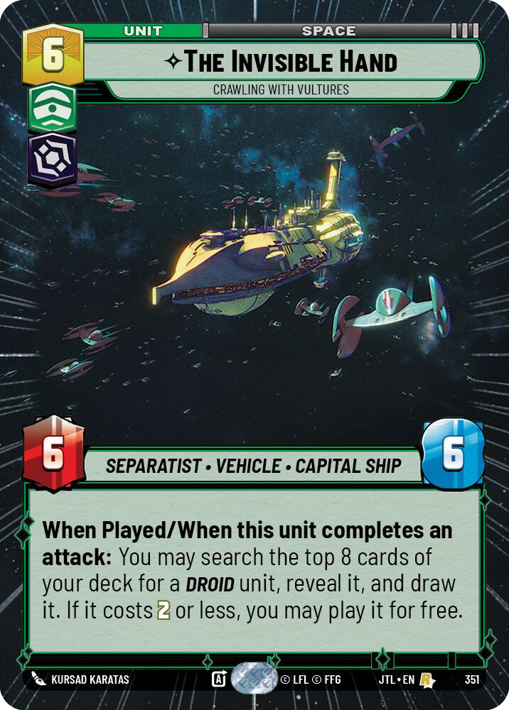 The Invisible Hand, Crawling With Vultures, Jump to Lightspeed Card Art