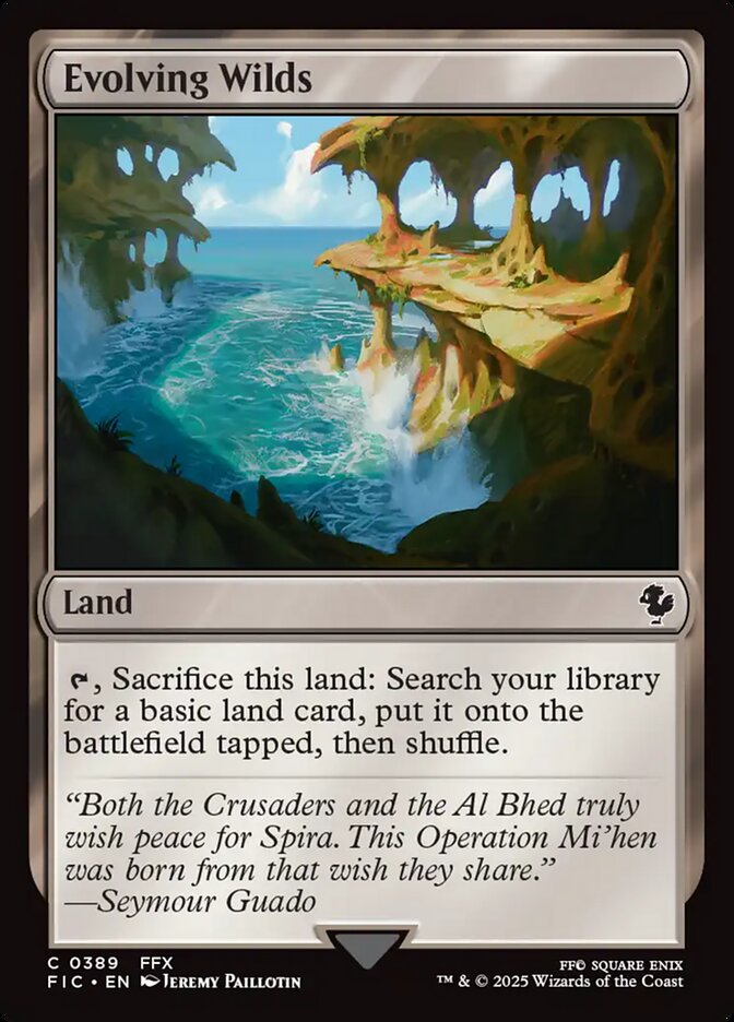Evolving Wilds, Final fantasy commander Card Art