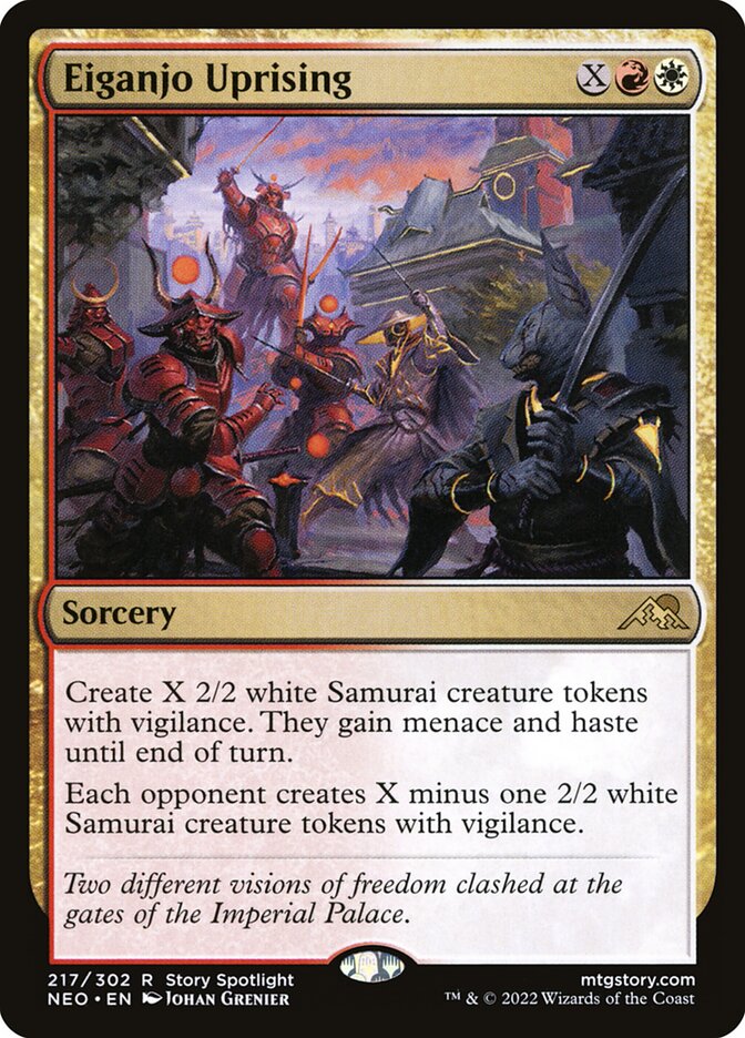 Eiganjo Uprising, Kamigawa: neon dynasty Card Art