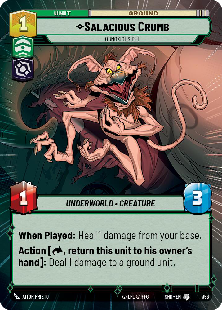 Salacious Crumb, Obnoxious Pet - Hyperspace
