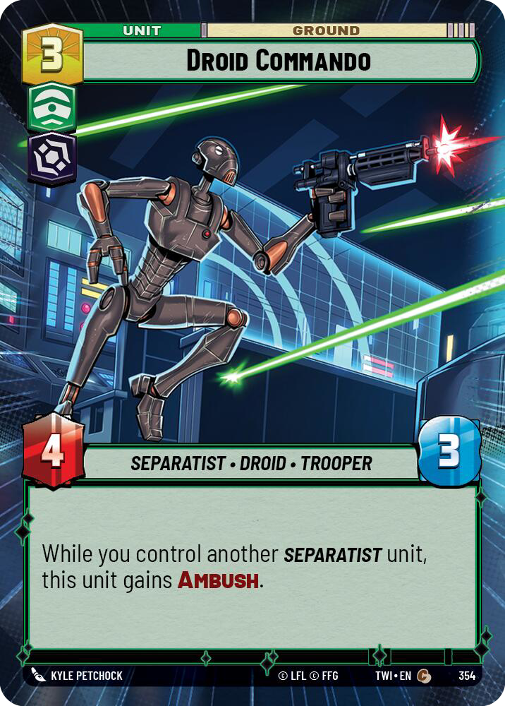 Droid Commando, Twilight of the Republic Card Art