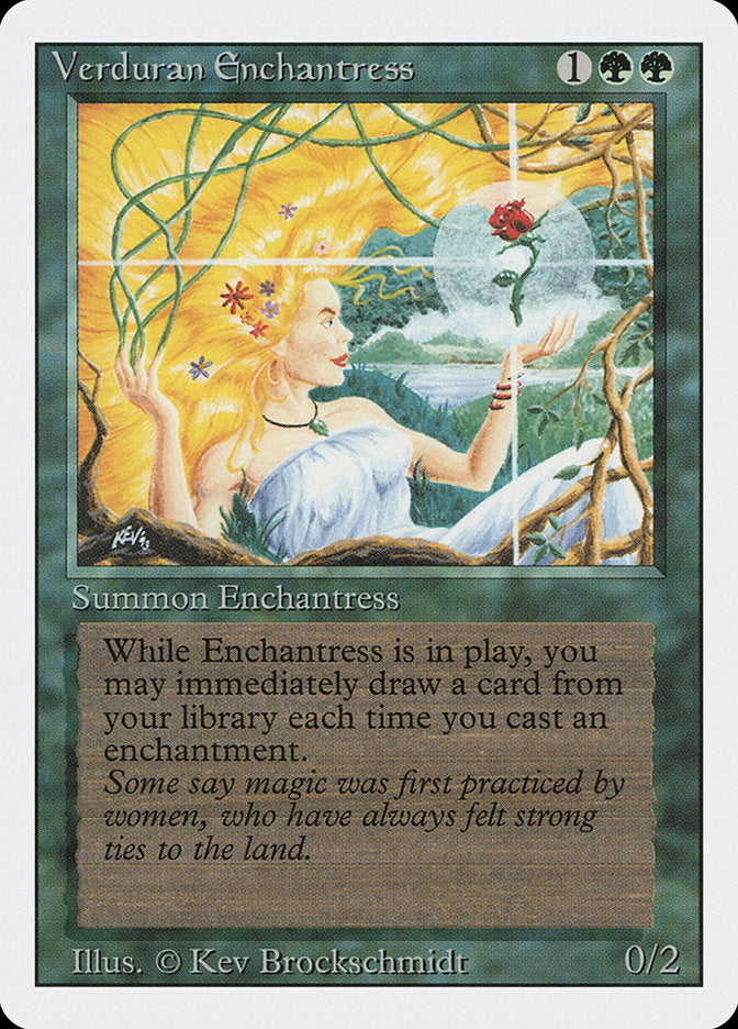 Verduran Enchantress, Revised edition Card Art