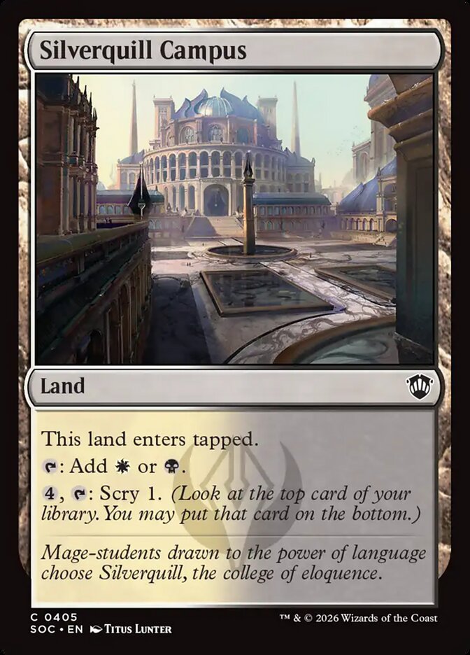 Silverquill Campus, Secrets Of Strixhaven Commander Card Art