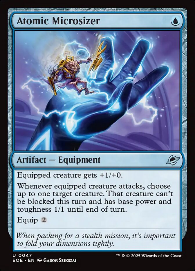Atomic Microsizer, Edge Of Eternities Card Art