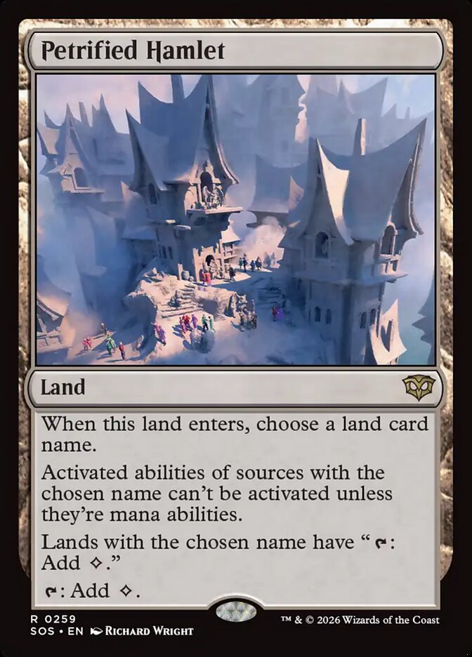 Petrified Hamlet, Secrets Of Strixhaven Card Art