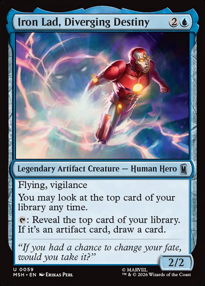 Iron Lad, Diverging Destiny, Marvel Super Heroes Card Art