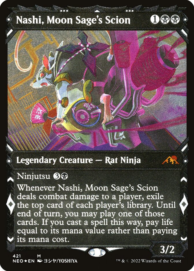 Nashi, Moon Sage's Scion - Etched Foil