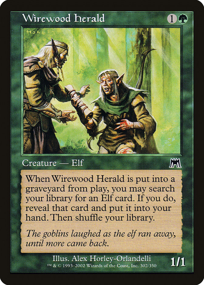 Wirewood Herald, Onslaught Card Art