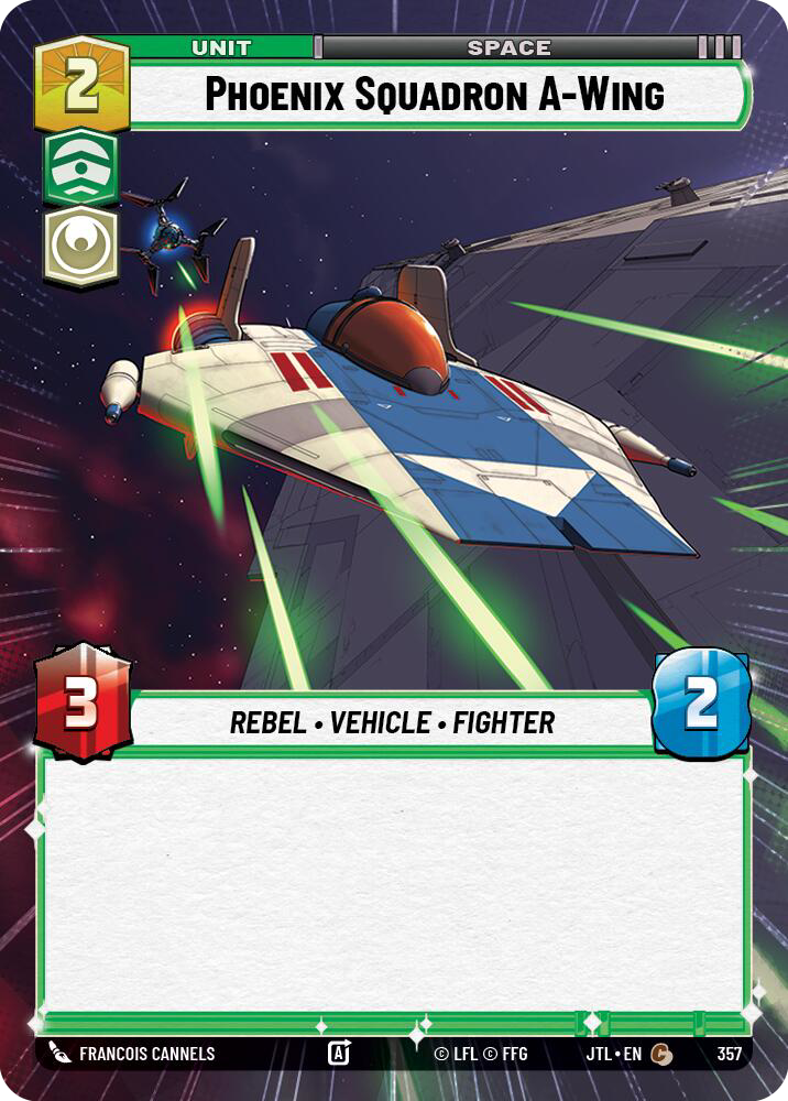 Phoenix Squadron A-Wing, Jump to Lightspeed Card Art
