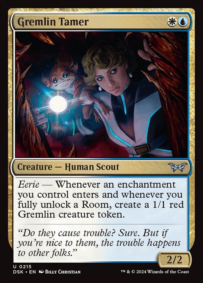 Gremlin Tamer, Duskmourn: House Of Horror Card Art