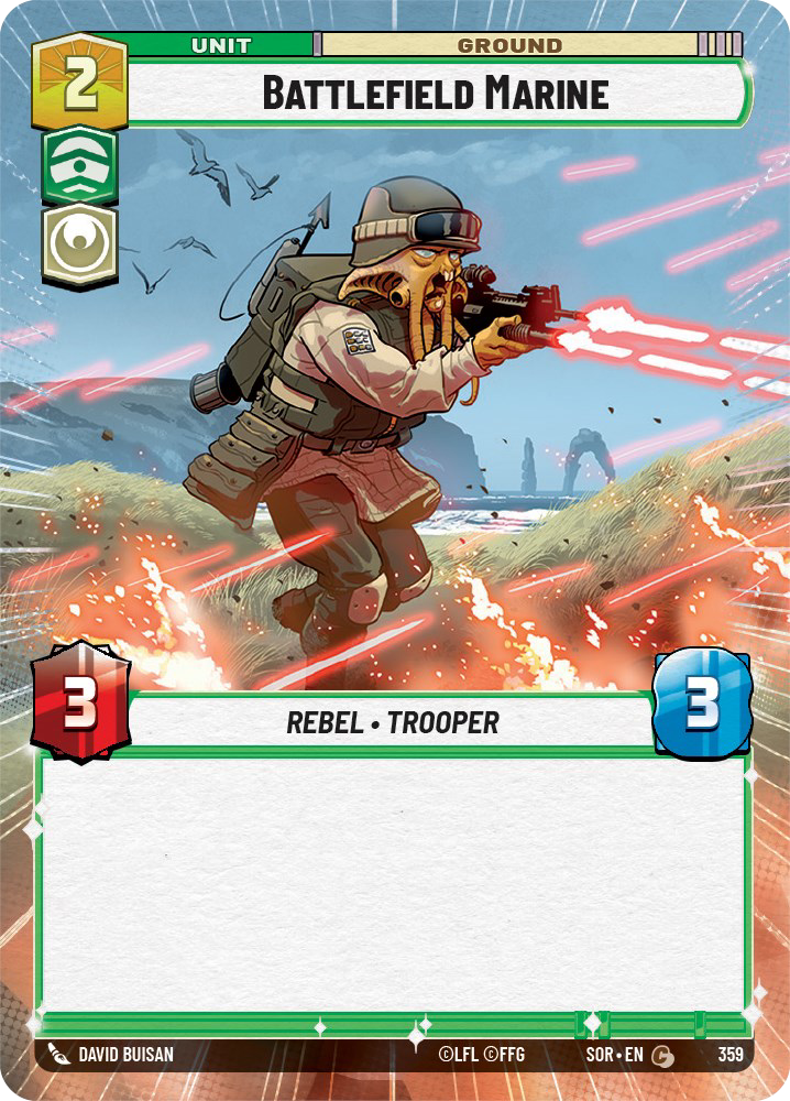 Battlefield Marine, Spark of Rebellion Card Art