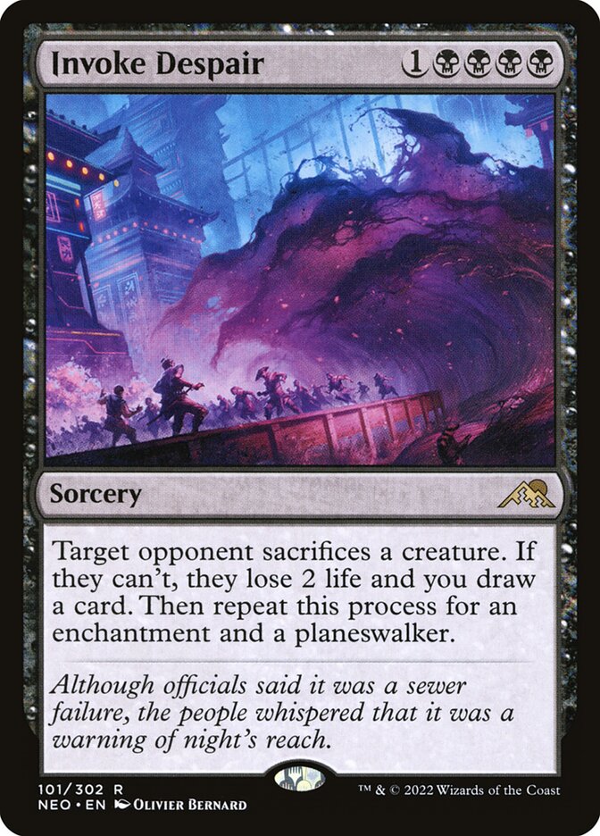 Invoke Despair, Kamigawa: neon dynasty Card Art