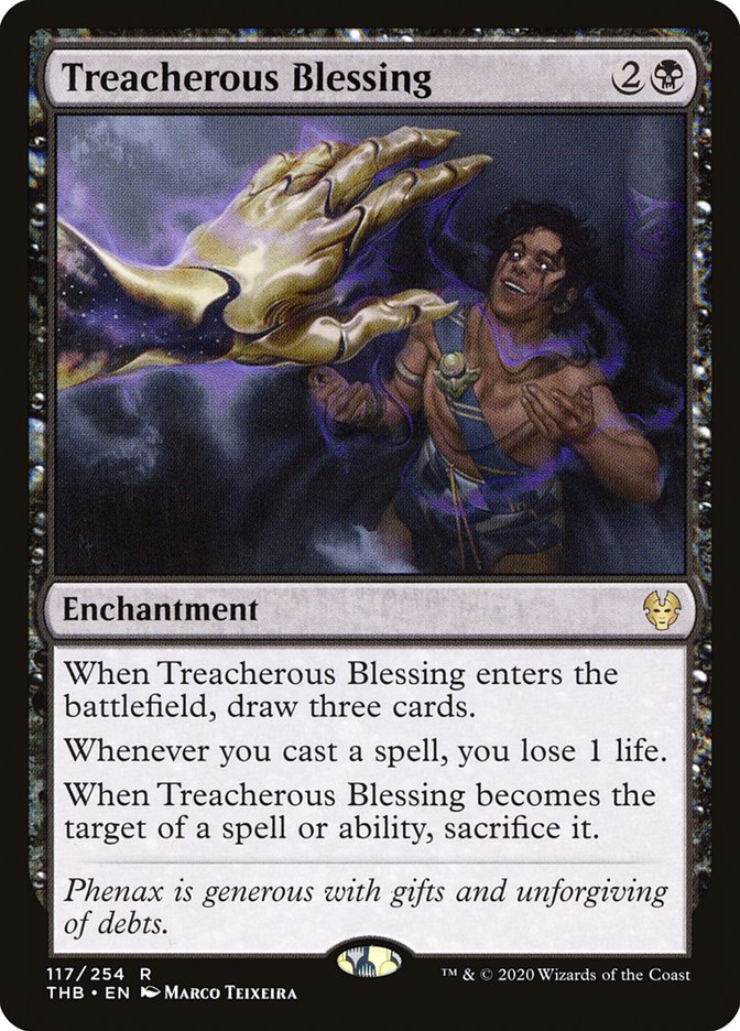 Treacherous Blessing, Theros beyond death Card Art